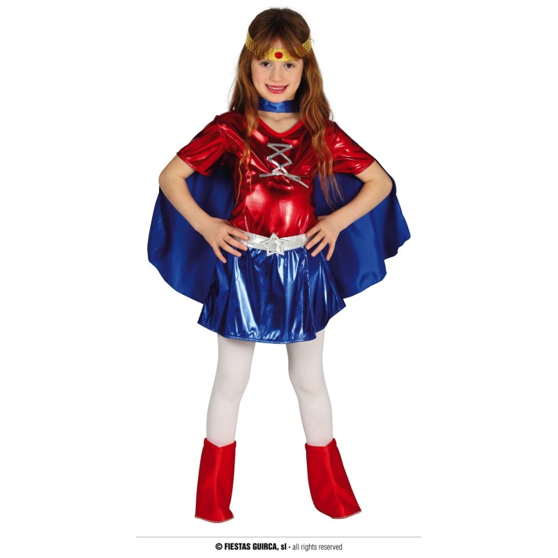 DEGUISEMENT SUPER HERO FILLE WONDER TAILLE 7-9 ANS