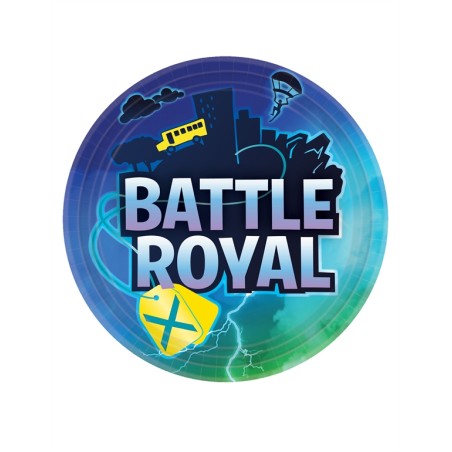 8 ASSIETTES BATTLE ROYAL 23 CM