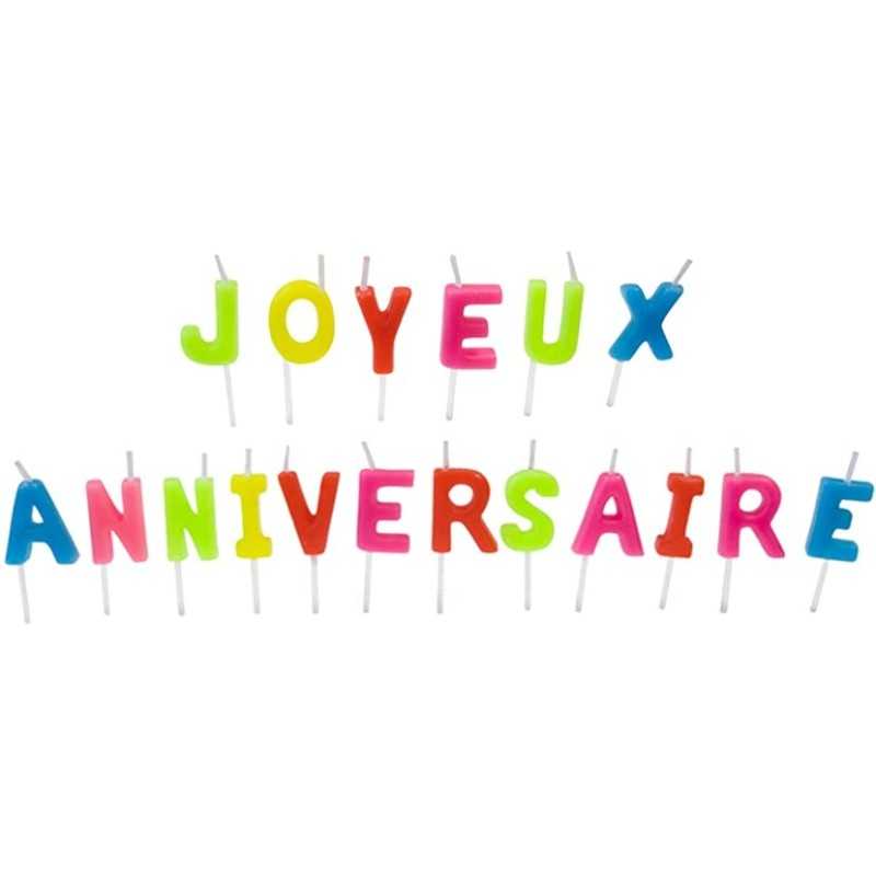 BOUGIES JOYEUX ANNIVERSAIRE 