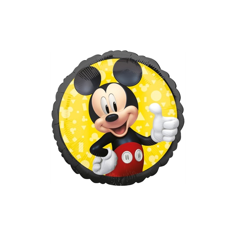 BALLON METALLIQUE ROND MICKEY 43 CM 