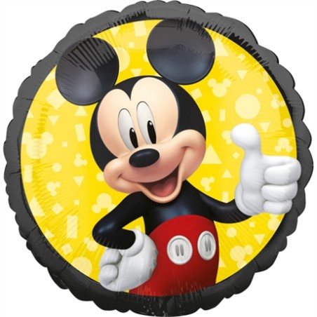 BALLON METALLIQUE ROND MICKEY 43 CM 