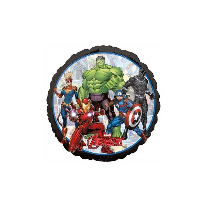 BALLON METALLIQUE ROND AVENGERS 43 CM