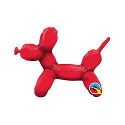 BALLON METALLIQUE CHIEN ROUGE A SOUDER 14"