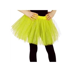 TUTU JAUNE PAILLETTE 30 CM ENFANT