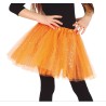 TUTU ORANGE PAILLETTE 30 CM ENFANT