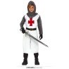DEGUISEMENT CHEVALIER TEMPELIER BLANC CROIX ROUGE TAILLE 10-12 ANS