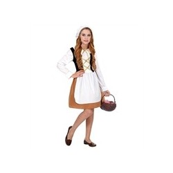 DEGUISEMENT ROBE MEDIEVALE COURTE PAYSANNE TABLIER TAILLE 116