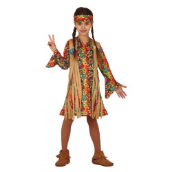 DEGUISEMENT HIPPIE FILLE TAILLE 5/6 ANS 