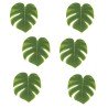 LOT DE 4 FEUILLES TROPICALES 21 X 18 CM 