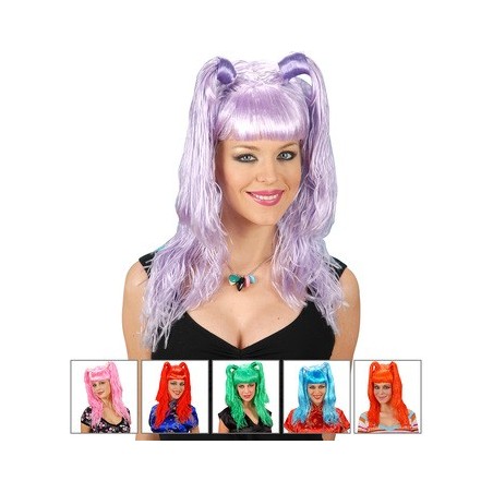 PERRUQUE RAPPONGI A COUETTES COULEUR ASSORTIS 