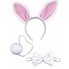 KIT LAPIN BLANC ( SERRE-TETE OREILLE, QUEUE, NOEUD PAPILLON ) KIT LAPIN BLANC ( SERRE-TETE OREILLE, QUEUE, NOEUD PAPILLON )