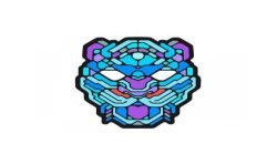 MASQUE LEOPARD MULTICOLORE A LED REACTIVES