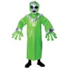 DEGUISEMENT ALIEN VERT  ENFANT TAILLE 128 CM 