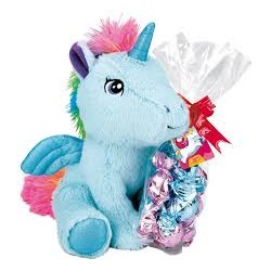 PELUCHE LICORNE AVEC BOULES EN CHOCOLAT 