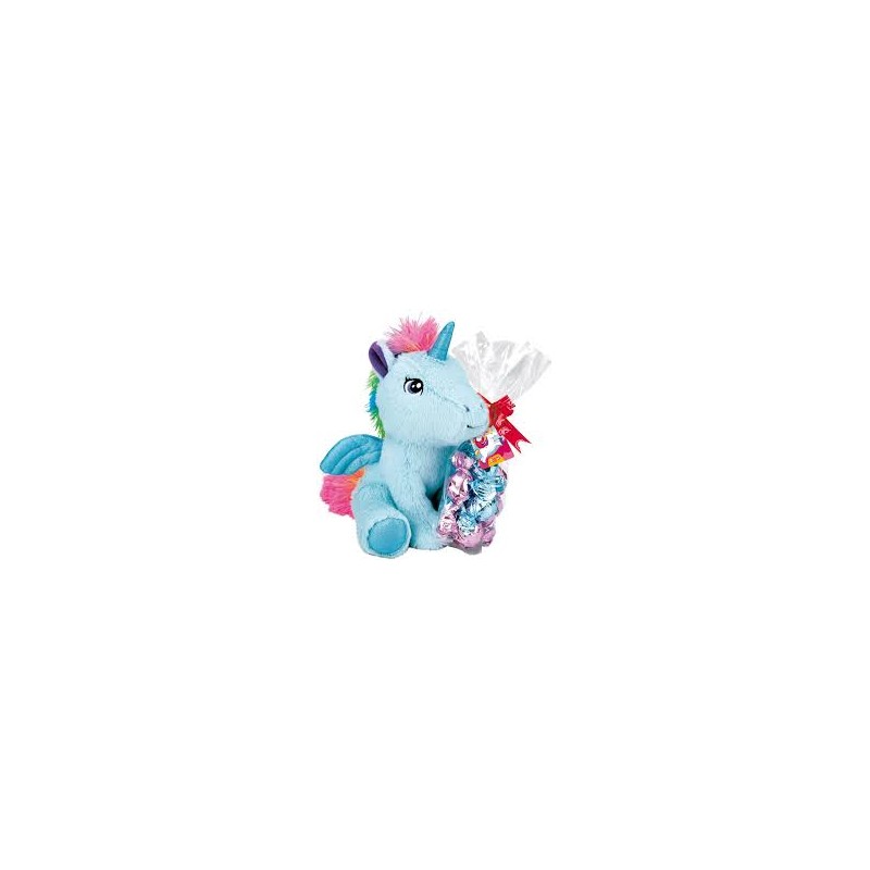 PELUCHE LICORNE AVEC BOULES EN CHOCOLAT 