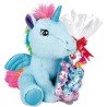 PELUCHE LICORNE AVEC BOULES EN CHOCOLAT 