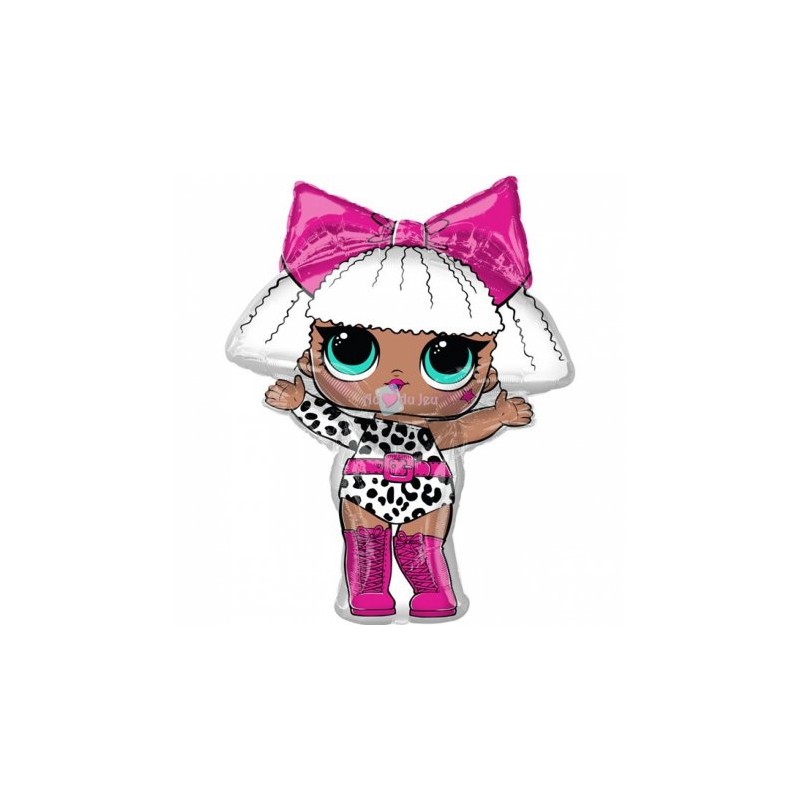 BALLON METALLIQUE POUPEE LOL DIVA 36 CM 