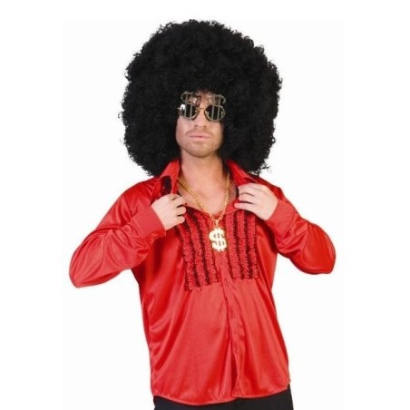 DEGUISEMENT CHEMISE RUCHE ROUGE SATIN TAILLE 52
