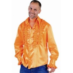 DEGUISEMENT CHEMISE RUCHE ORANGE TAILLE XL