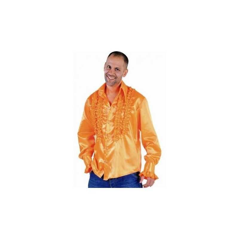 DEGUISEMENT CHEMISE RUCHE ORANGE TAILLE XL