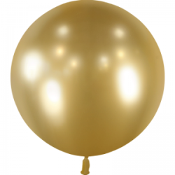 1 BALLON 60 CM OR CHROME MIROIR