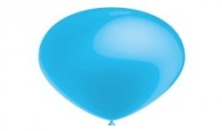 12 BALLONS LATEX 28 CM BLEU CIEL METAL BALLOONIA