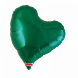 BALLON METALLIQUE COEUR SWEET VERT 36 CM 14" IBREX