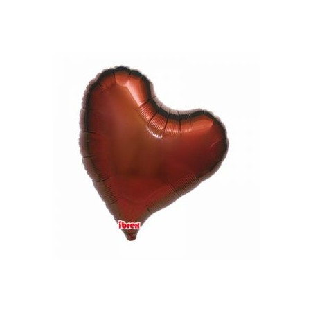 BALLON METALLIQUE COEUR SWEET CHOCOLAT 36 CM 14" IBREX