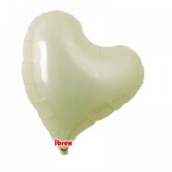 BALLON METALLIQUE COEUR SWEET IVOIRE 36CM 14" IBREX