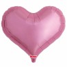 BALLON METALLIQUE COEUR  JELLY ROSE 63 CM 25"