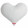 BALLON METALLIQUE COEUR JELLY BLANC 35 CM 14" IBREX BALLON METALLIQUE COEUR JELLY BLANC 35 CM 14" IBREX
