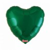 BALLON METALLIQUE COEUR VERT 36 CM 14" 