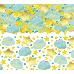 CONFETTIS DE TABLE OH BABY BLEU 70 G