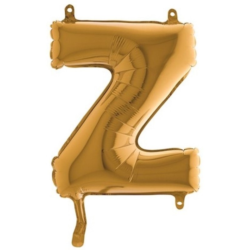 BALLON METALLIQUE LETTRE Z OR 35 CM BALLON METALLIQUE LETTRE Z OR 35 CM