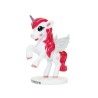 FIGURINE LICORNE BLANCHE ET ROSE 