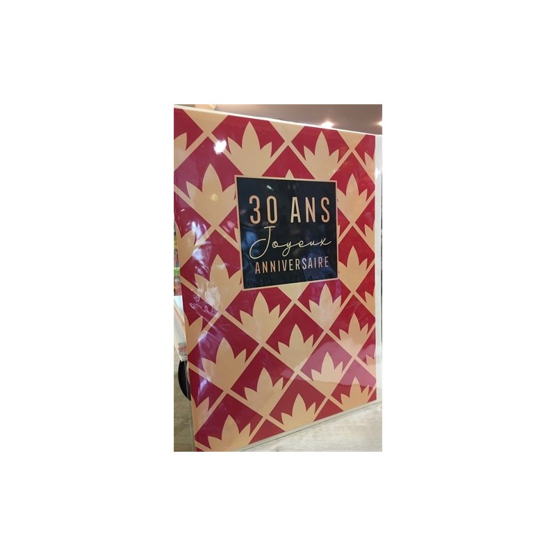 MAXI CARTE 30 ANS 20.3 CM X 29 CM