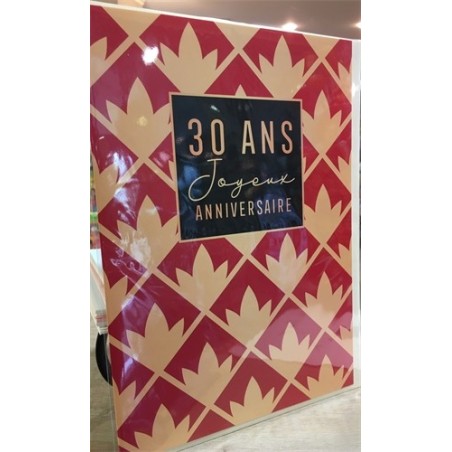 MAXI CARTE 30 ANS 20.3 CM X 29 CM