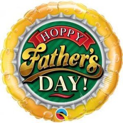 BALLON METALLIQUE ROND HOPPY FATHER'S DAY ! 46 CM 