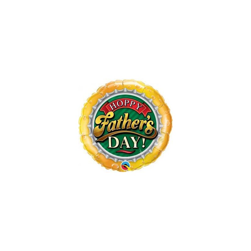 BALLON METALLIQUE ROND HOPPY FATHER'S DAY ! 46 CM 