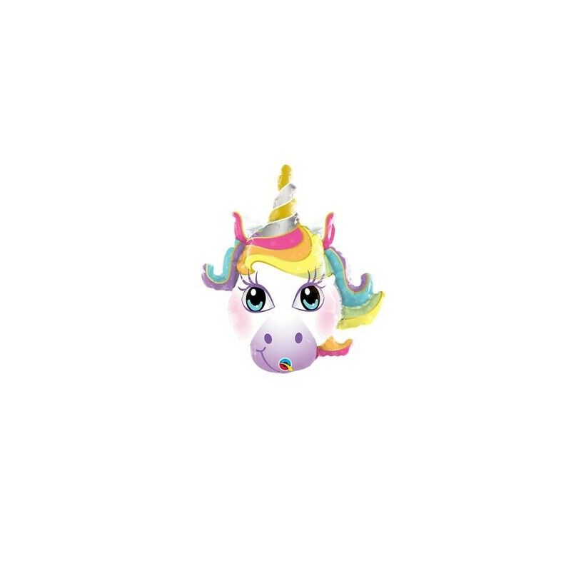 BALLON METALLIQUE 14'' TETE DE LICORNE 