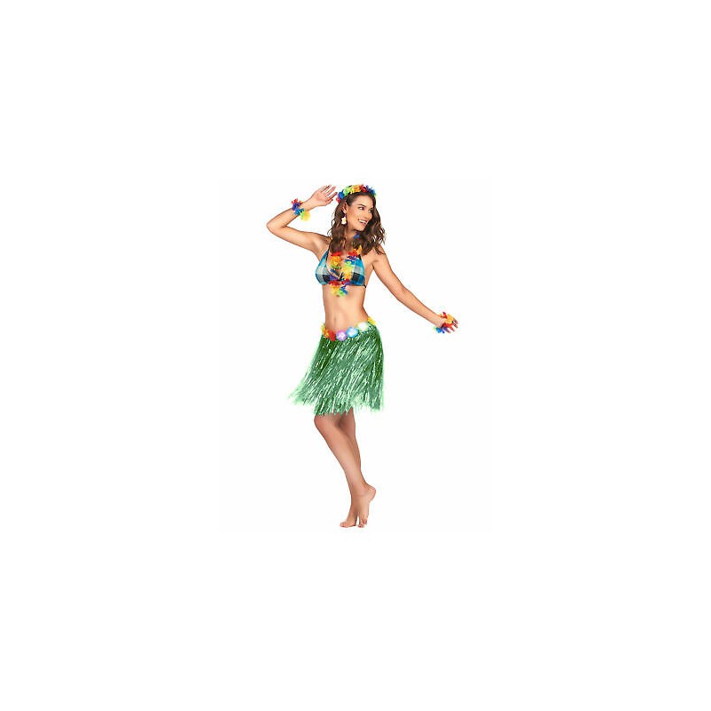 JUPE HAWAIENNE COURTE VERTE