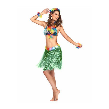 JUPE HAWAIENNE COURTE VERTE