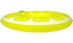 PORTE-GOBELETS GONFLABLE CITRON JAUNE 17 X 17 CM 