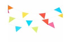 GUIRLANDE PAVILLONS PLASTIFIES 10 METRES