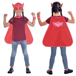 ENSEMBLE CAPE ET MASQUE PJ MASKS BIBOU OWLETTE TAILLE UNIQUE 