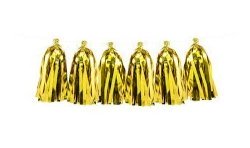 GUIRLANDE DE TASSEL DOREE 2 M