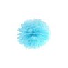 1 POMPOM BLEU PAPIER 25 CM 