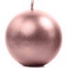 BOUGIE BOULE  ROSE GOLD 6 CM  BOUGIE BOULE  ROSE GOLD 6 CM