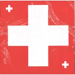 20 SERVIETTES SUISSE 33 X 33 CM