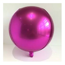 BALLON METALLIQUE ORBZ 15" FUSCHIA 